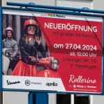 Plakatwerbung Neueröffnung Rollerino in Meiningen - Werbekampagne König & Partner